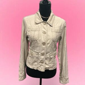 🌸Stylish Beige Utility Jacket for Women